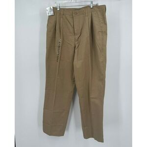 Claudio Nucci Old Money Mens Classic Straight Leg Pants Sz 38 Tailored 90s Khaki